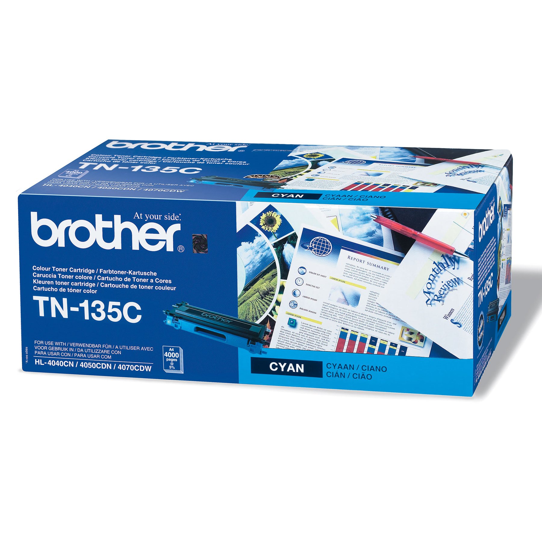Brother Toner TN-135C, 4 000 pages, Cyan