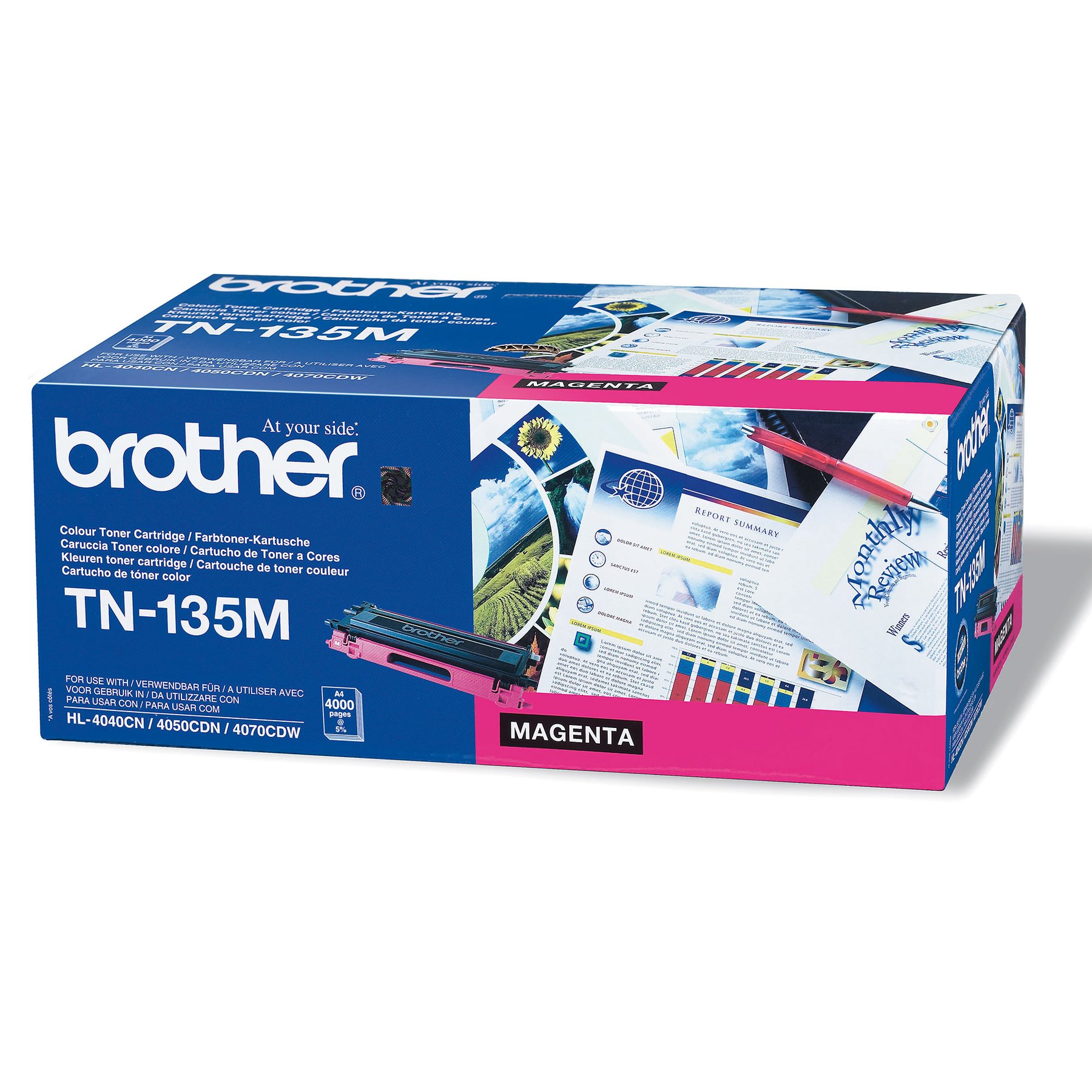 Brother Toner TN-135M, 4000 pages, Magenta