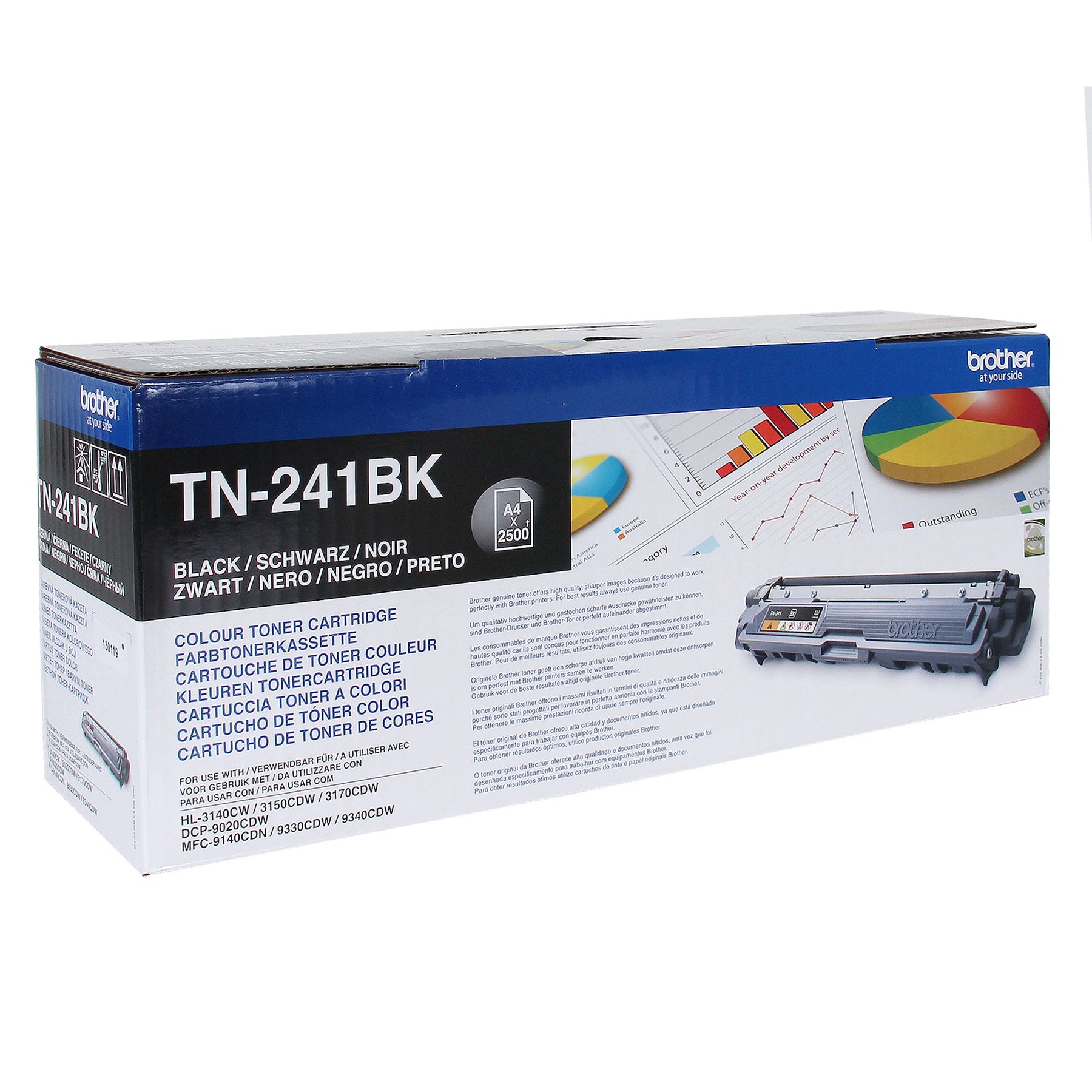 Brother Toner TN-241BK, 2500 pages, Black