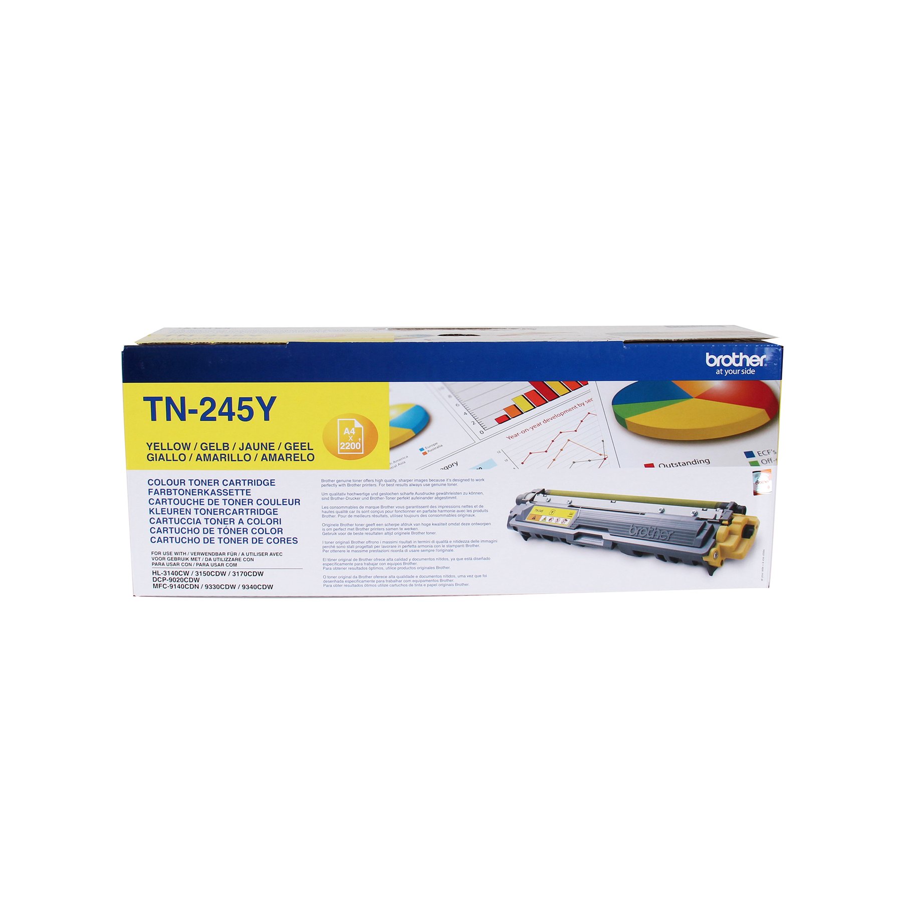 Brother Toner TN-245, 2 200 pages/5%, Yellow