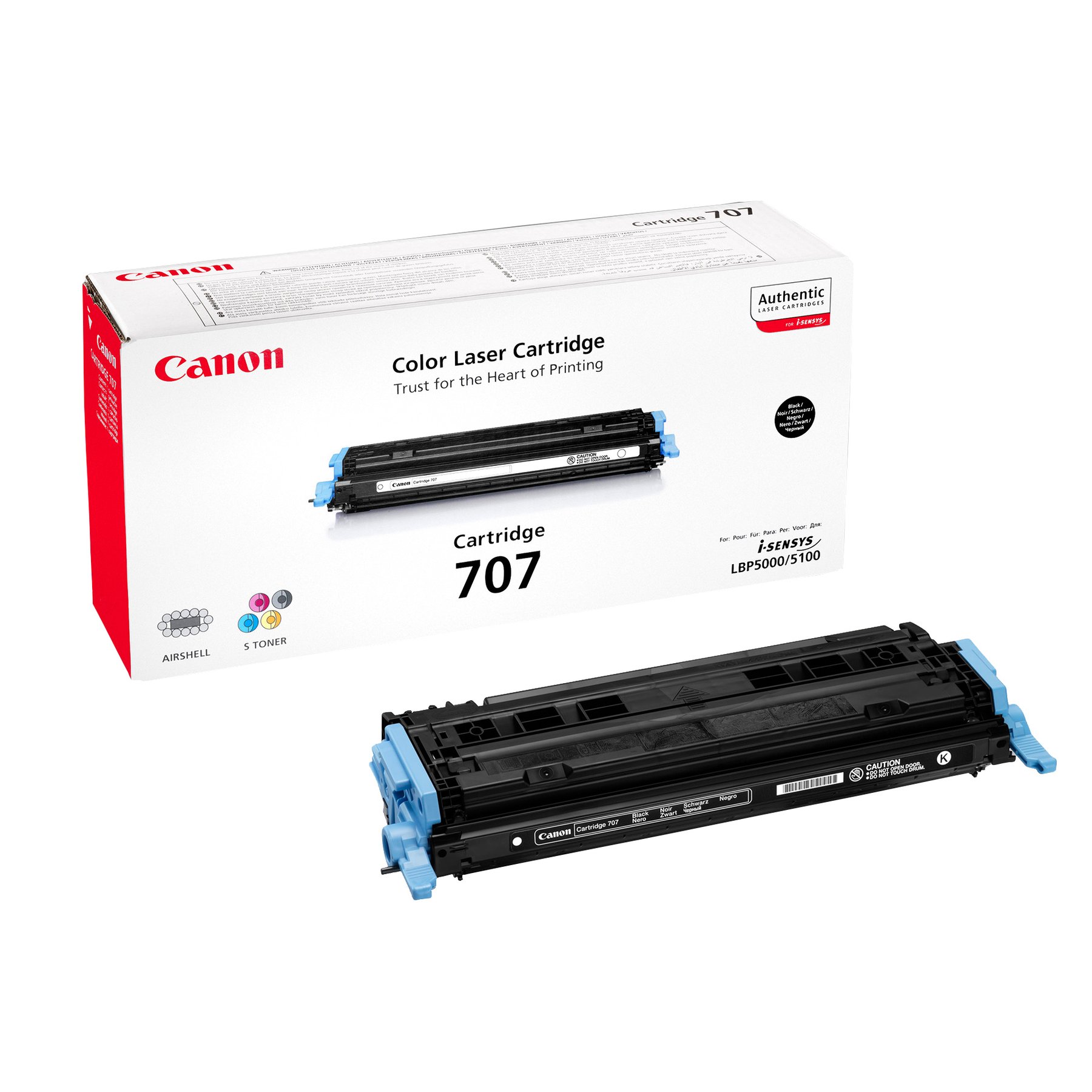 Canon Toner 707B, LBP5000, 2500 pages/5%, Black