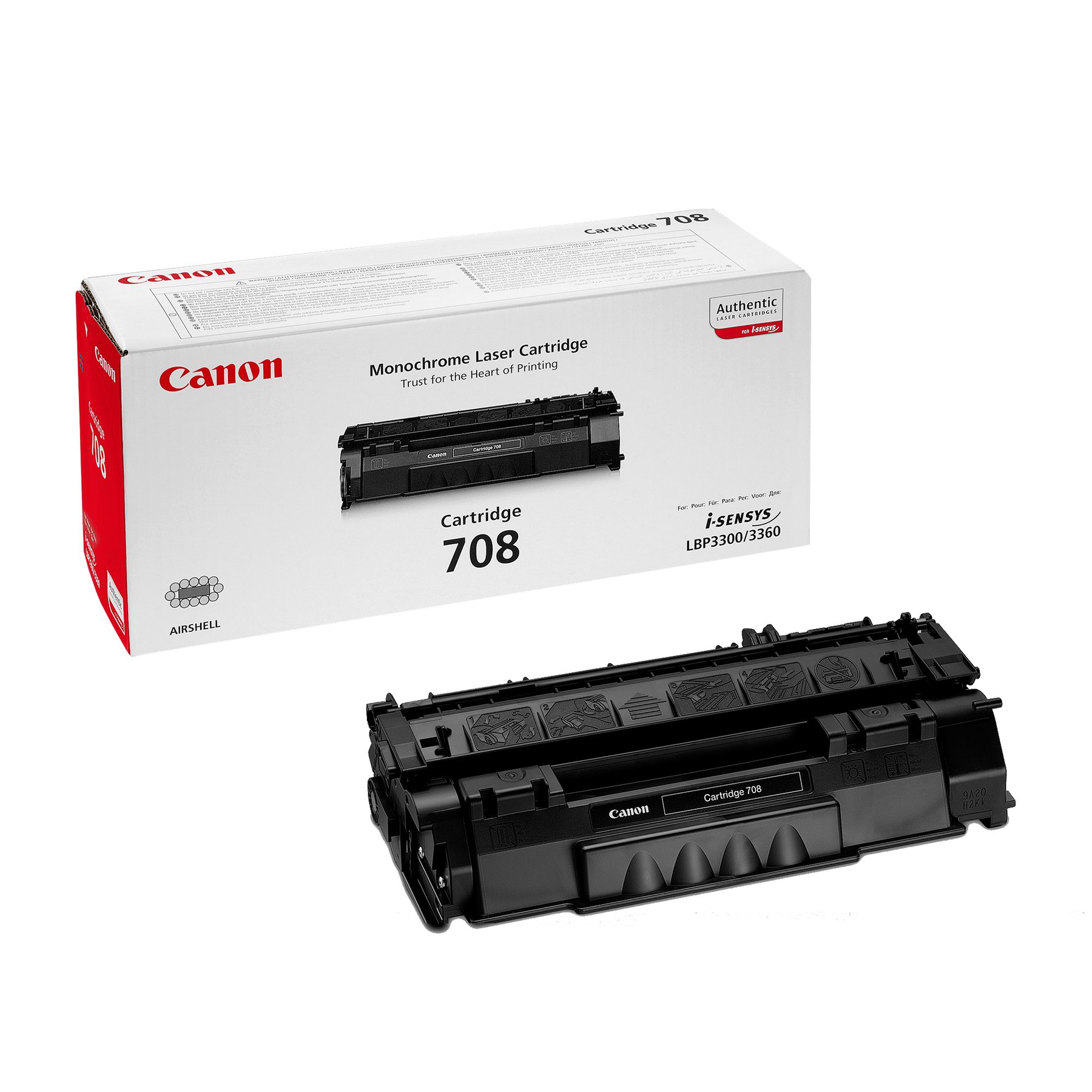 Canon Toner 708, LBP3300, 2500 pages/5%, Black
