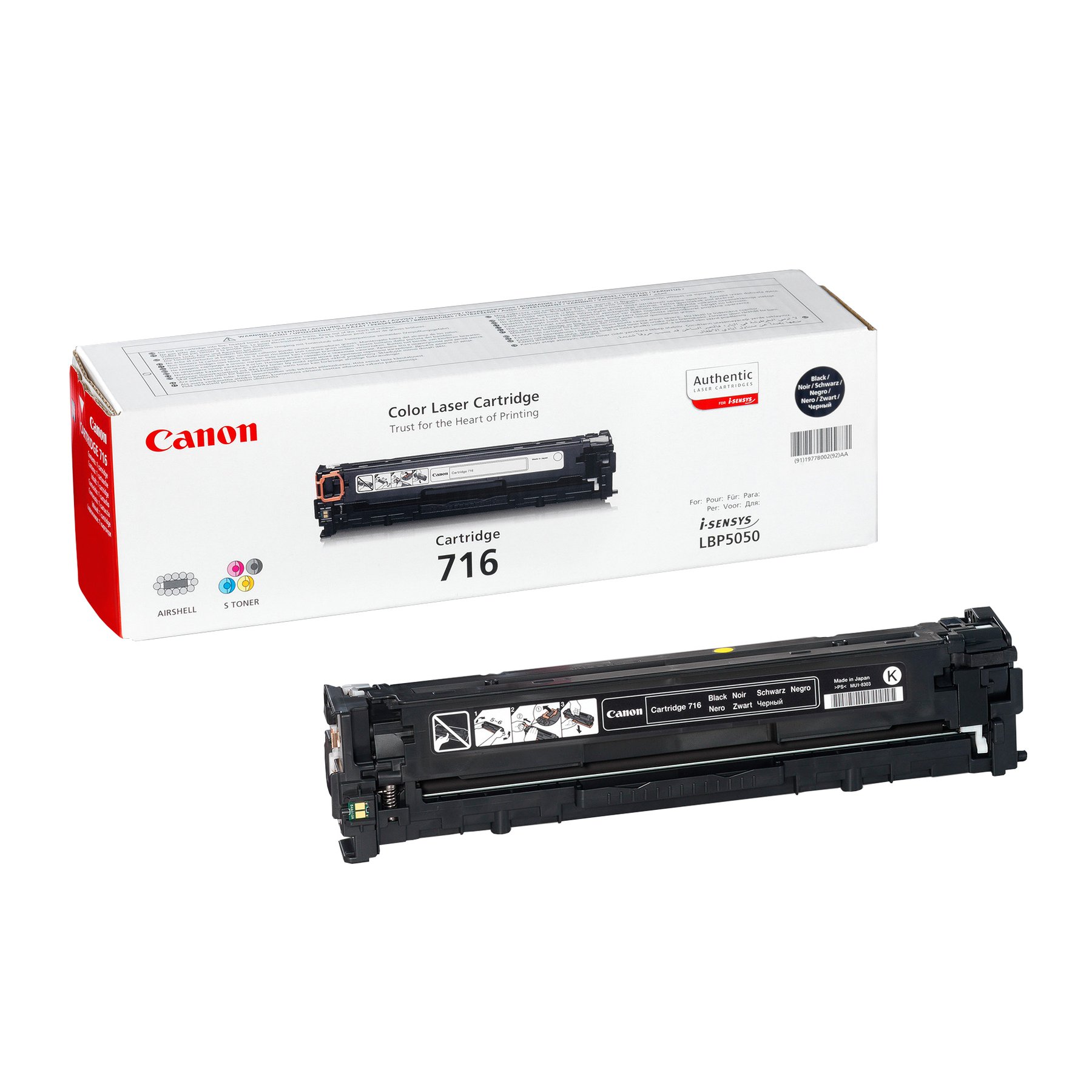 Canon Toner CRG716, LBP5050, 2300 pages/5%, Black