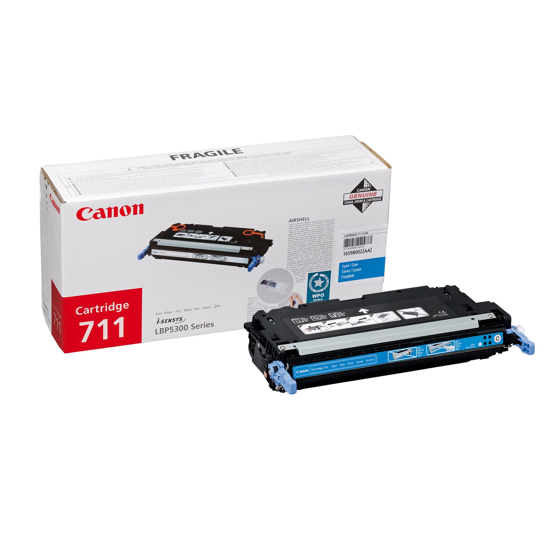 Canon Toner CRG-711, LBP5300, 6000 pages/5%, Cyan