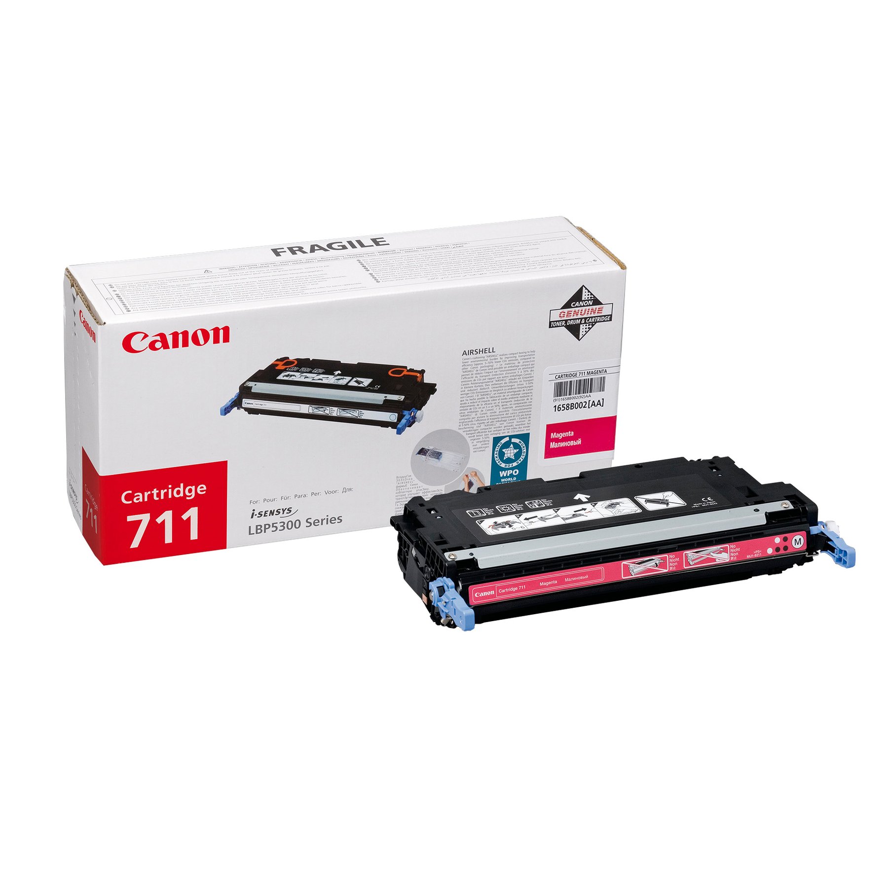 Canon Toner CRG-711, LBP5300, 6000 pages/5%, Magenta