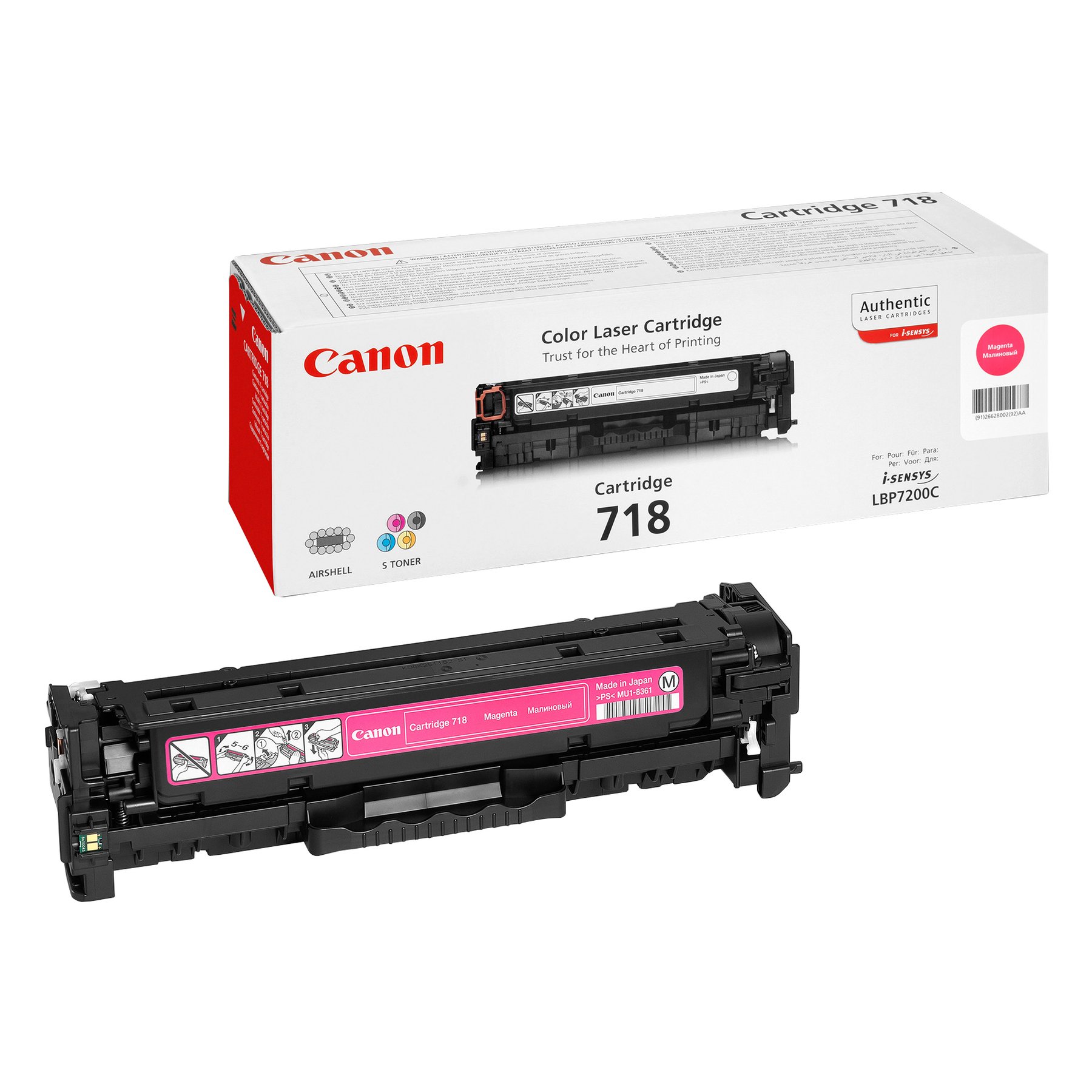 Canon Toner CRG 718, 2900 pages/5%, Magenta
