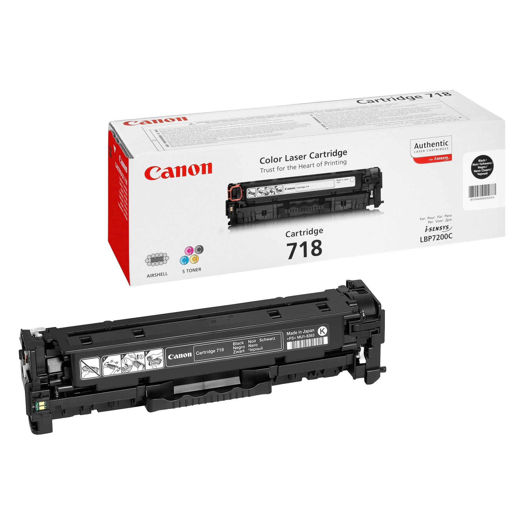 Canon Toner CRG718, 3400 pages/5%, Black