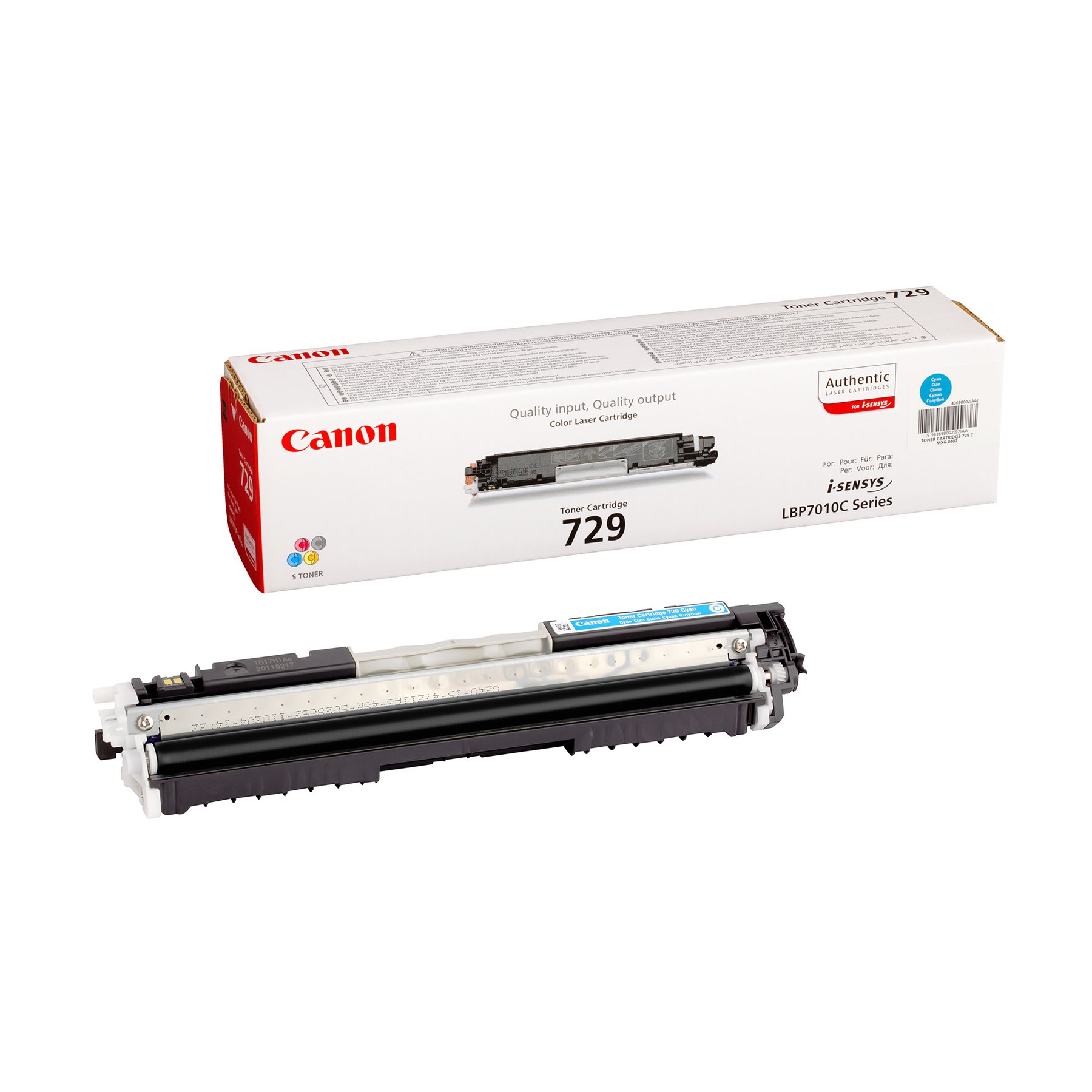 Canon Toner CRG-729, 1000 pages/5%, Cyan