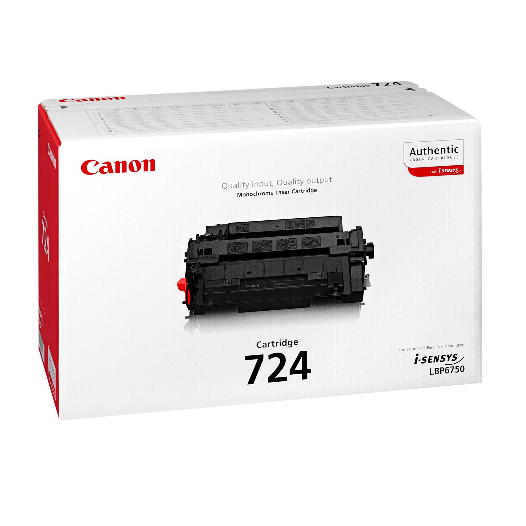 Canon Toner CRG-724, LBP6750DN, 6 000 pages/5%, Black