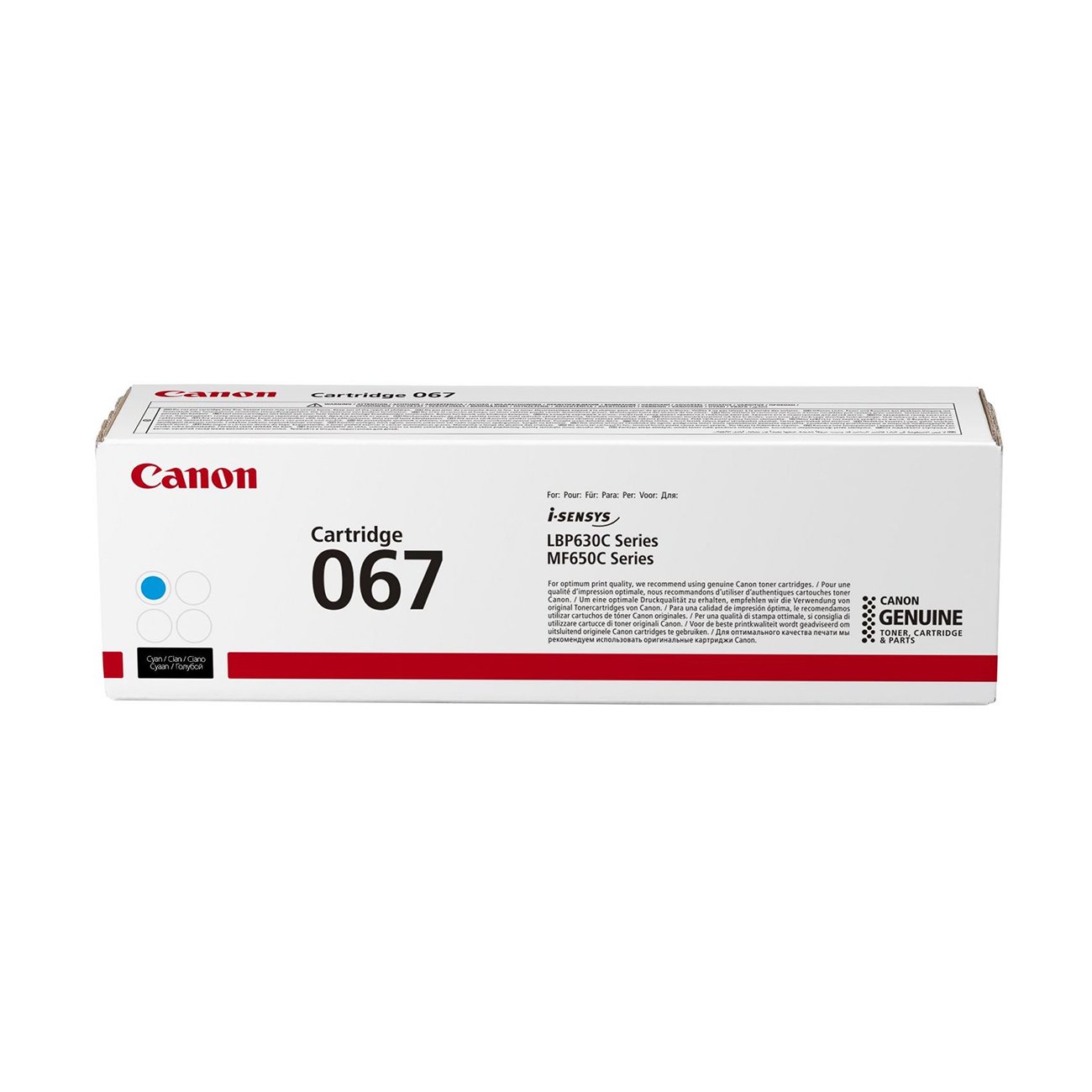 Canon Toner CRG-067, MF65x/LBP63x, 1250 pages/5%, Cyan