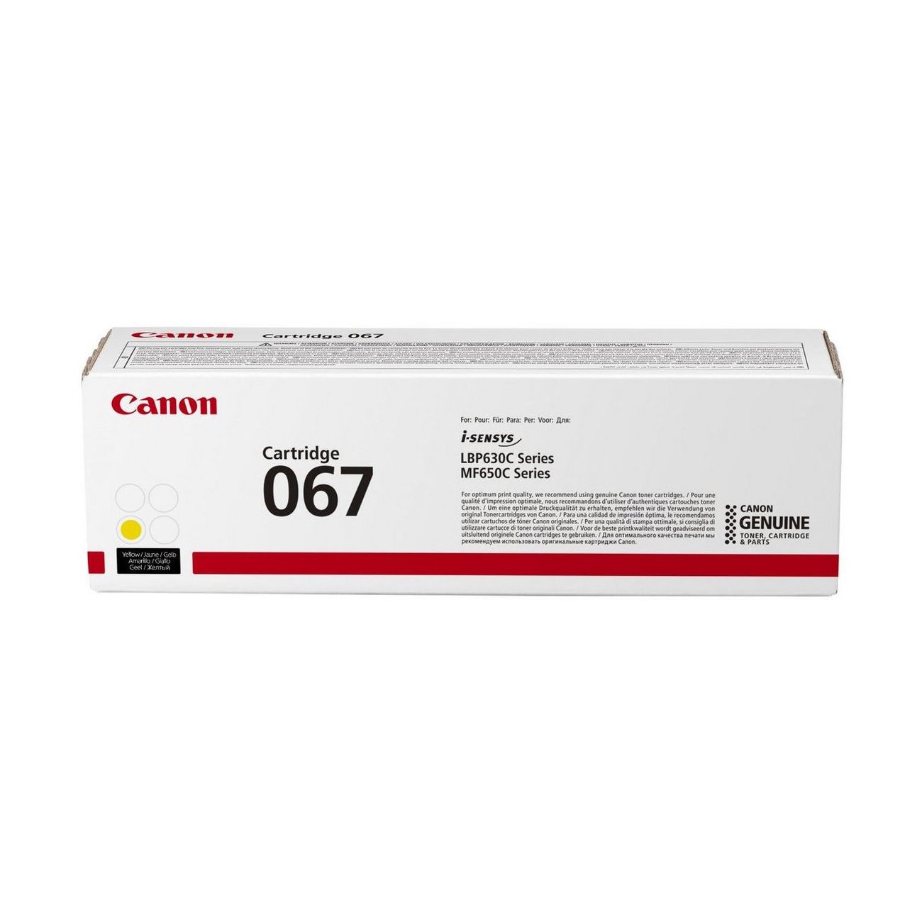 Canon Toner CRG-067, MF65x/LBP63x, 1250 pages/5%, Yellow