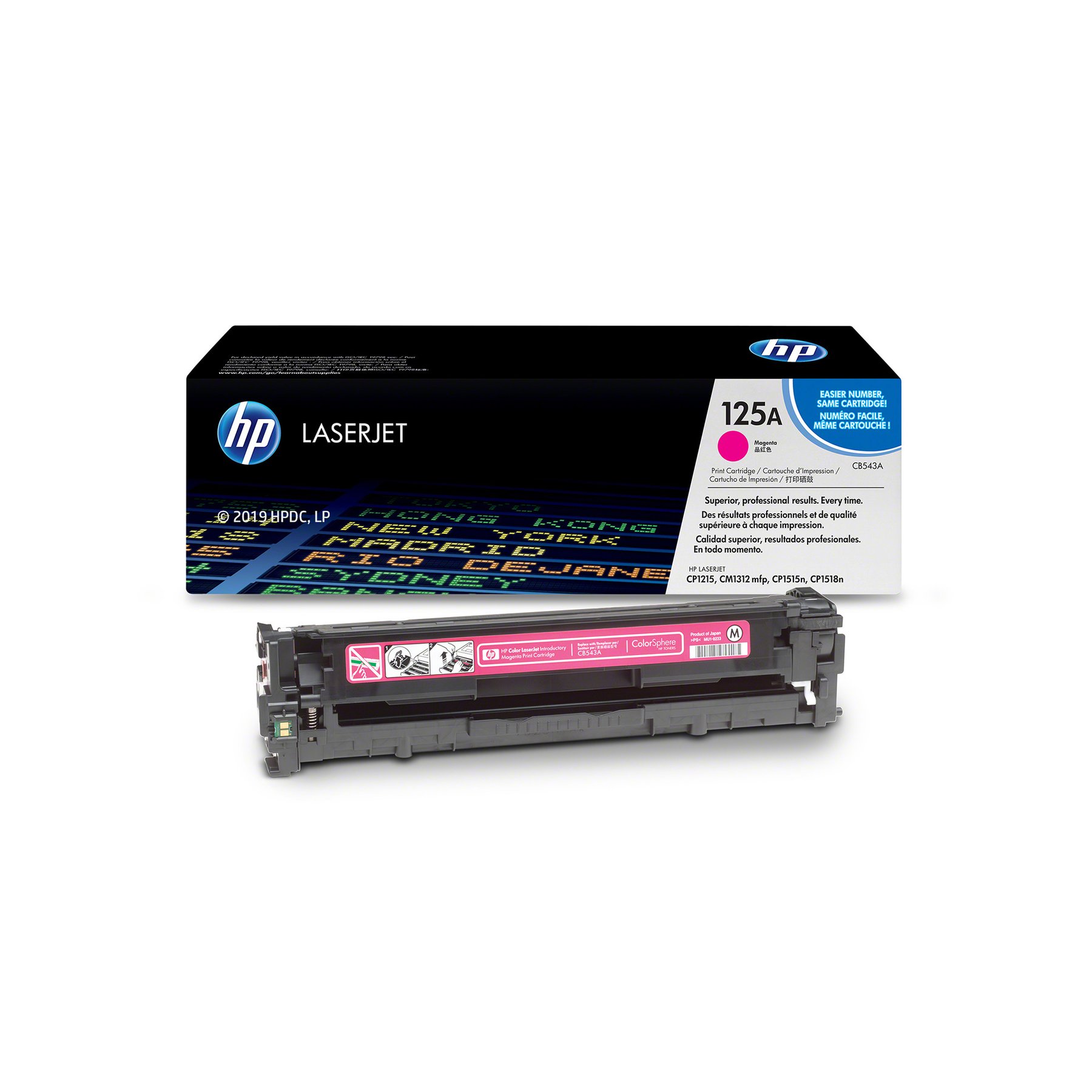 HP Toner CB543A, 1400 pages/5%, Magenta