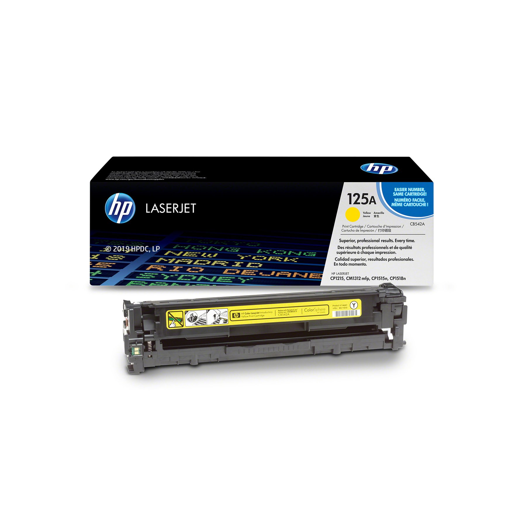 HP Toner CB542A, 1400 pages/5%, Yellow