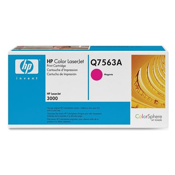 HP Toner Q7563A, CLJ 3000, 3500 Pages/5%, Magenta