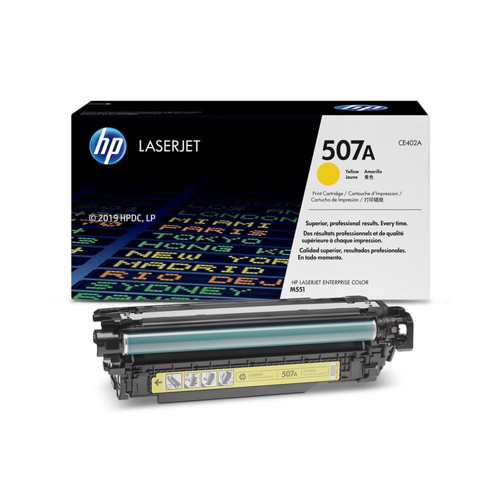 Оригинална тонер касета HP CE402A, 507A, 6000 страници/5%, Yellow