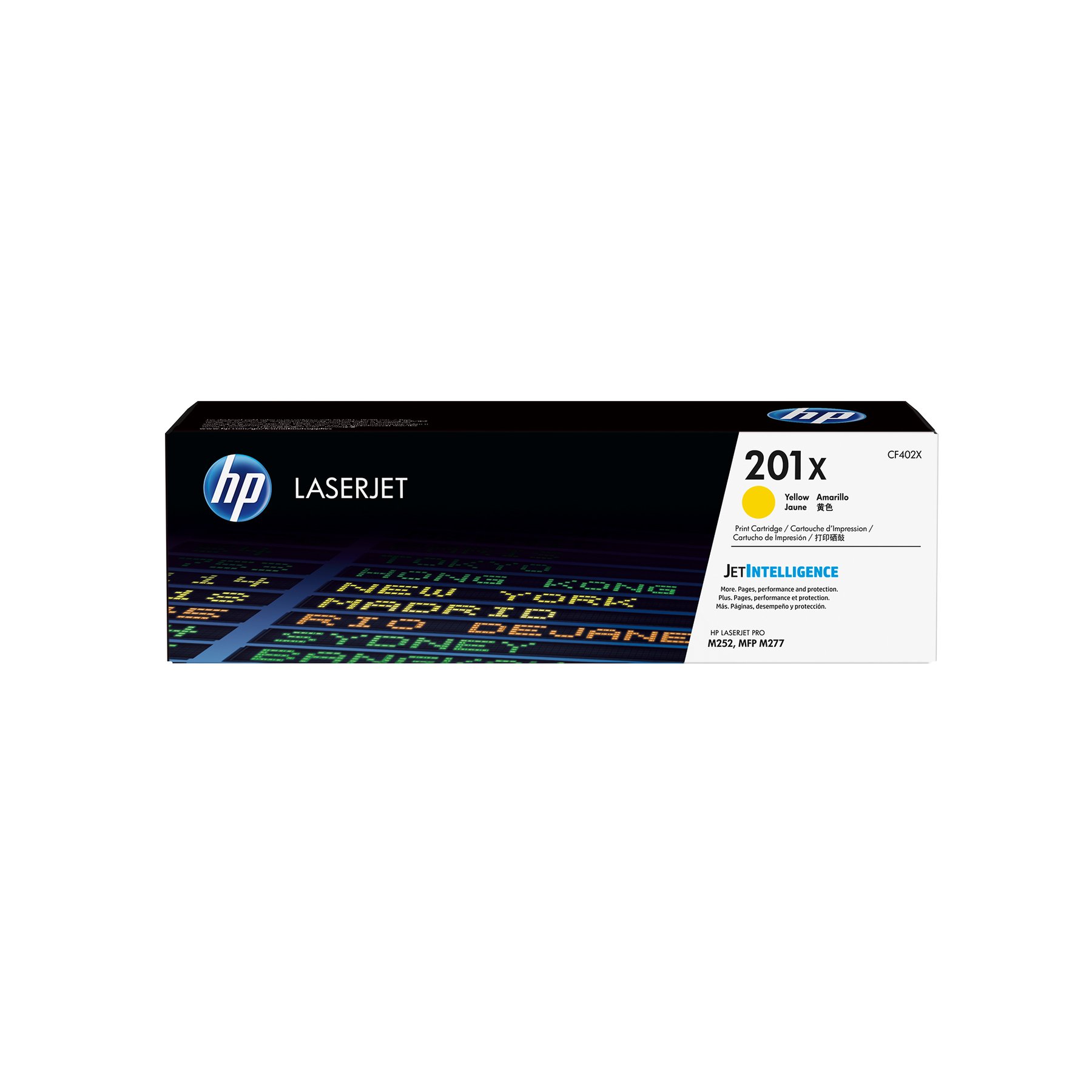HP Toner CF402X, 201X, 2300 pages/5%, Yellow