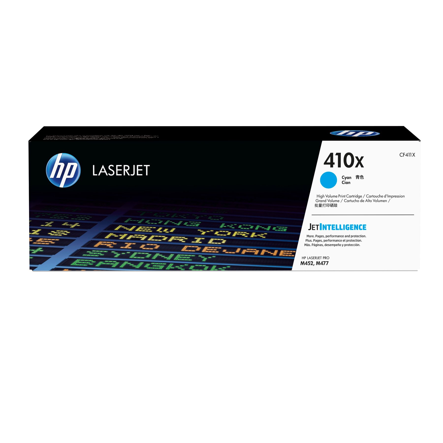 HP Toner CF411X, 410X, Cyan