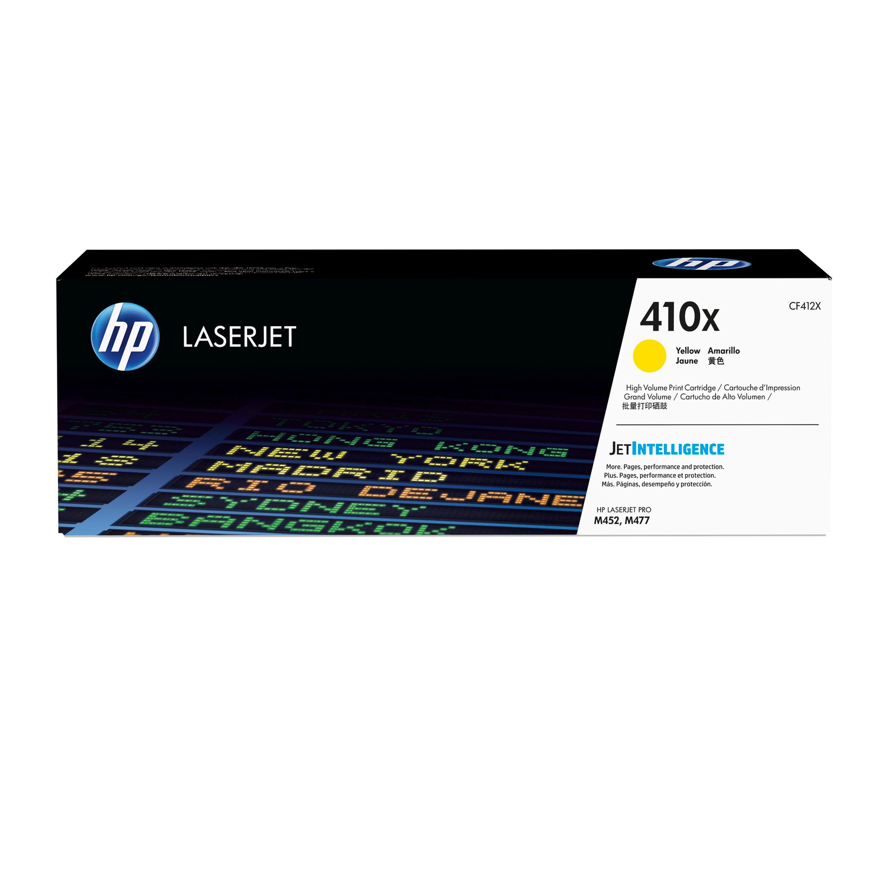 HP Toner CF412X, 410X, Yellow