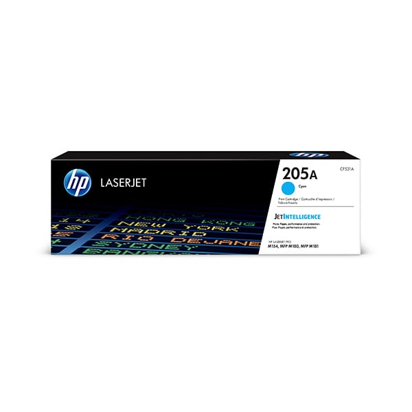 HP Toner CF531A 205A, 900 pages/5%, Cyan
