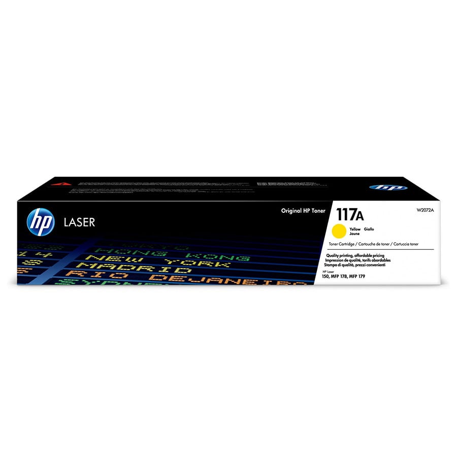 HP Toner W2072A, 117A, 700 pages/5%, Yellow