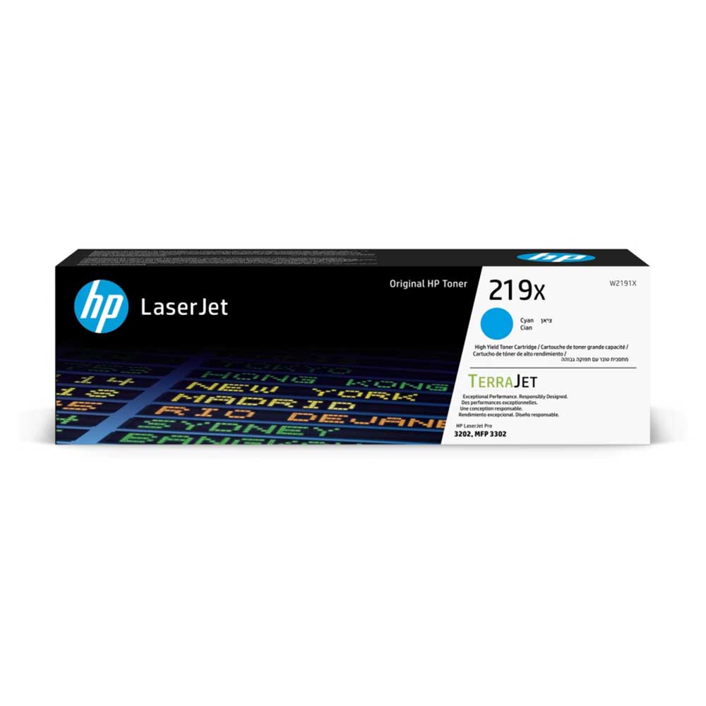 HP Toner W2191X, 219X, LJ PRO 3302, 2500 pages/5%, Cyan