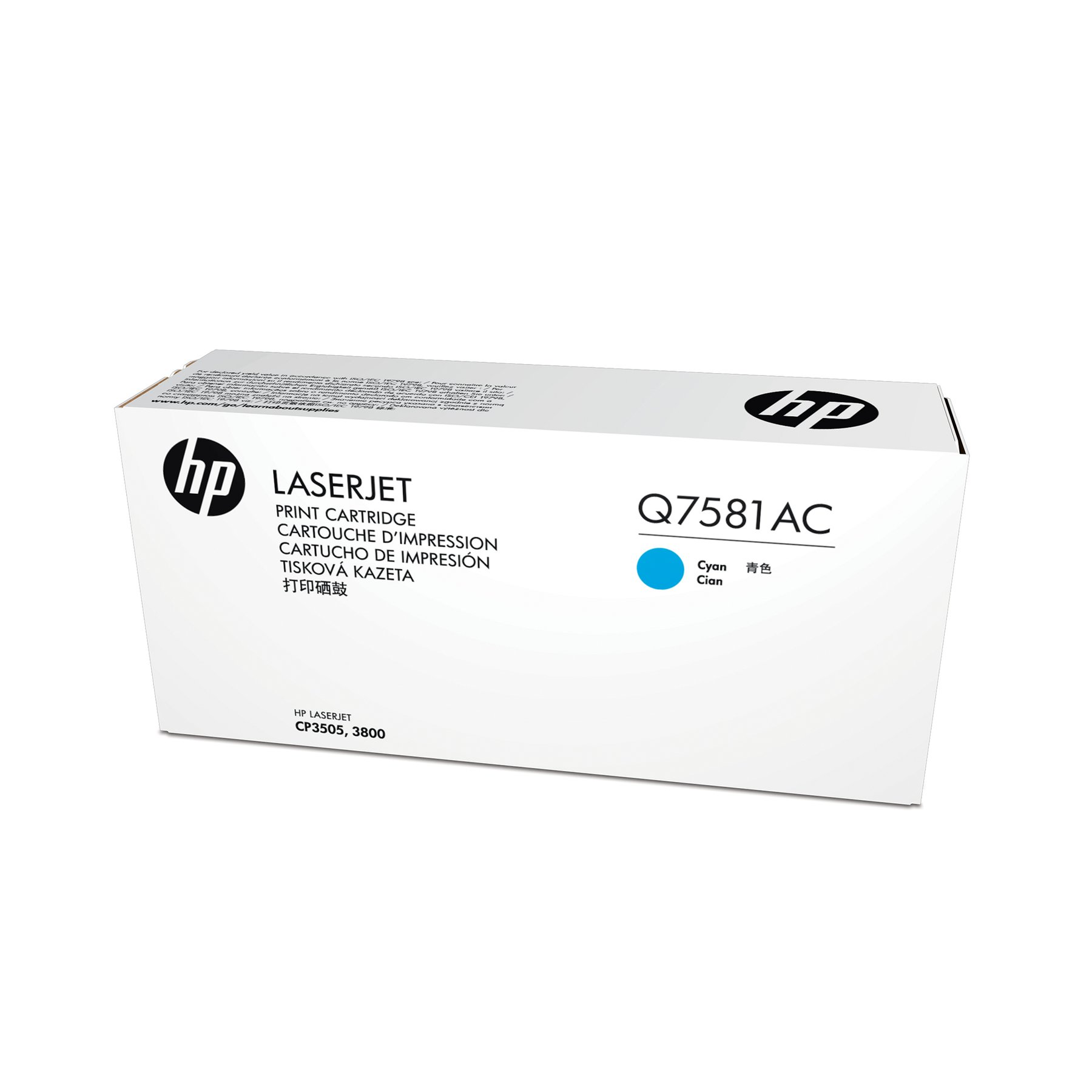 HP Toner Q7581AC, 3800, Cyan
