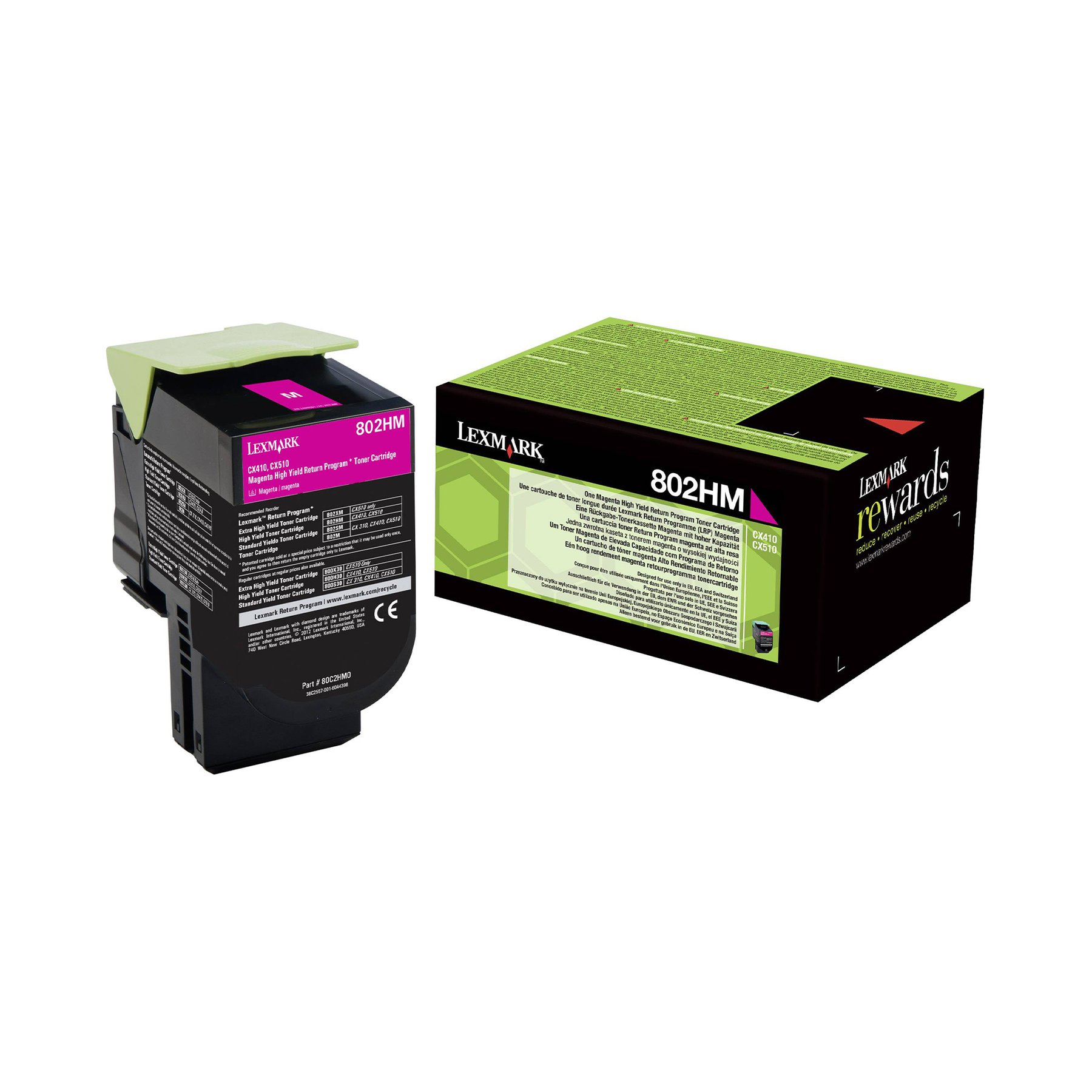 Lexmark Toner 80C2HM0, 3 000 pages/5%, Magenta