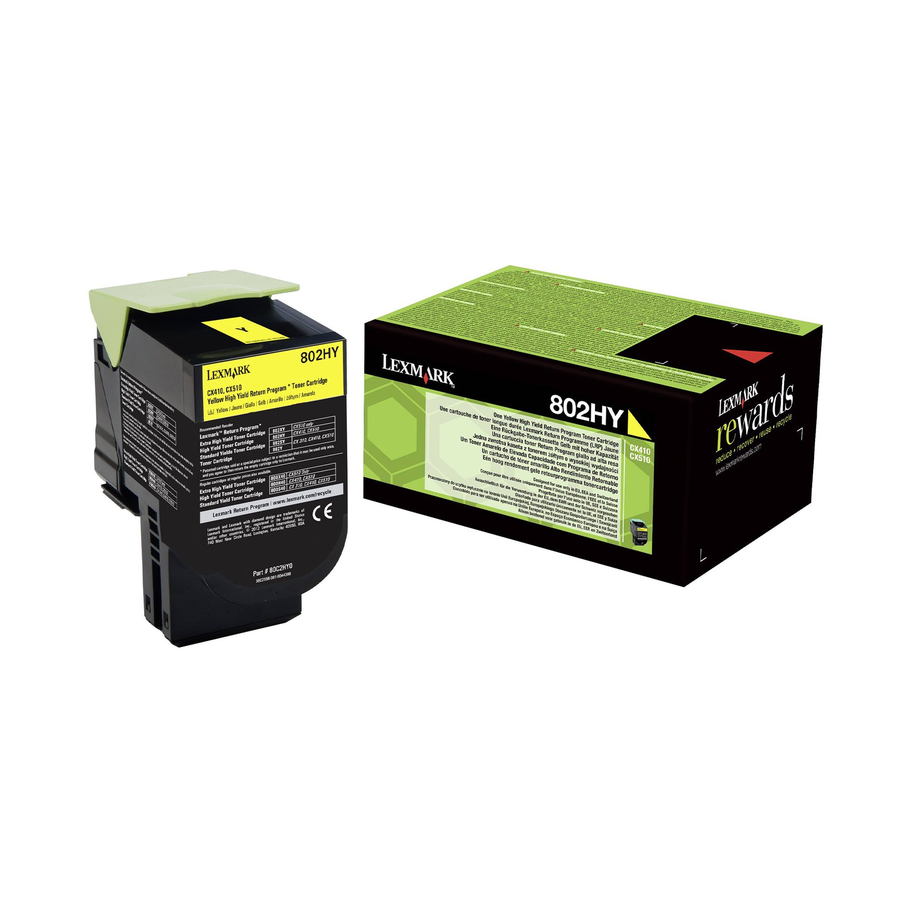 Lexmark Toner 80C2HY0, 3000 pages/5%, Yellow