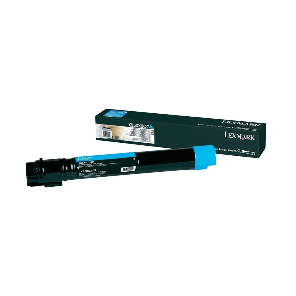 Lexmark Toner X950X2CG, 22000 pages/5%, Cyan