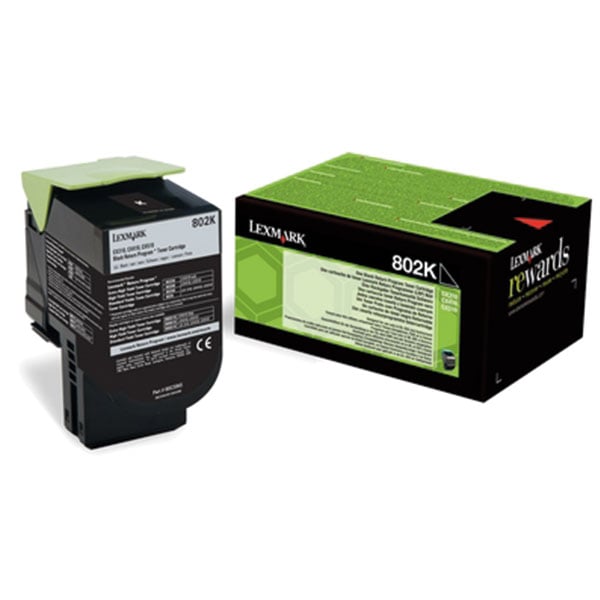 Lexmark Toner 80C20K0, 1,000 pages/5%, Black