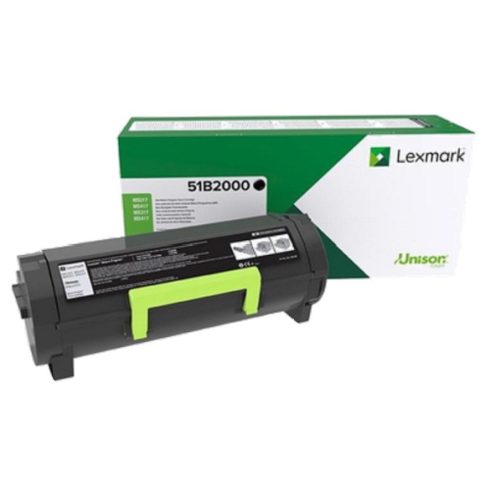 Lexmark Toner 51B2000, MS/MX317, 2,500 pages/5%, Black