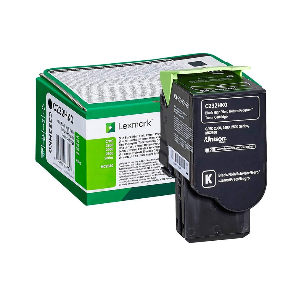 Lexmark Toner C232HK0, C2325/C2425/C2535, 3000 pages/5%, Black