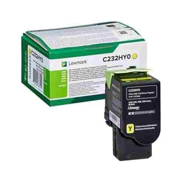 Lexmark Toner C232HY0, C2325/C2425/C2535, 2300 pages/5%, Yellow