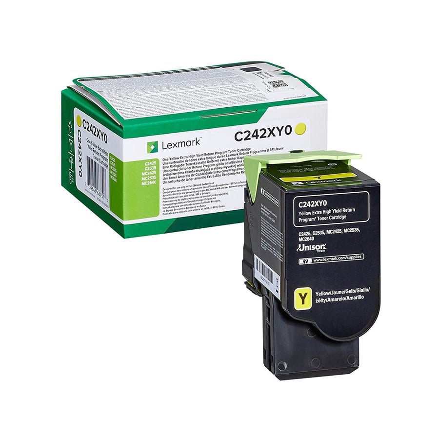 Lexmark Toner C242XY0, C2325/C2425/C2535, 3 500 pages/5%, Yellow