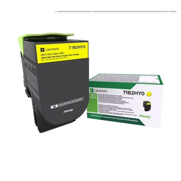 Lexmark Toner 71B2HY0, 3500 pages/5%, Yellow
