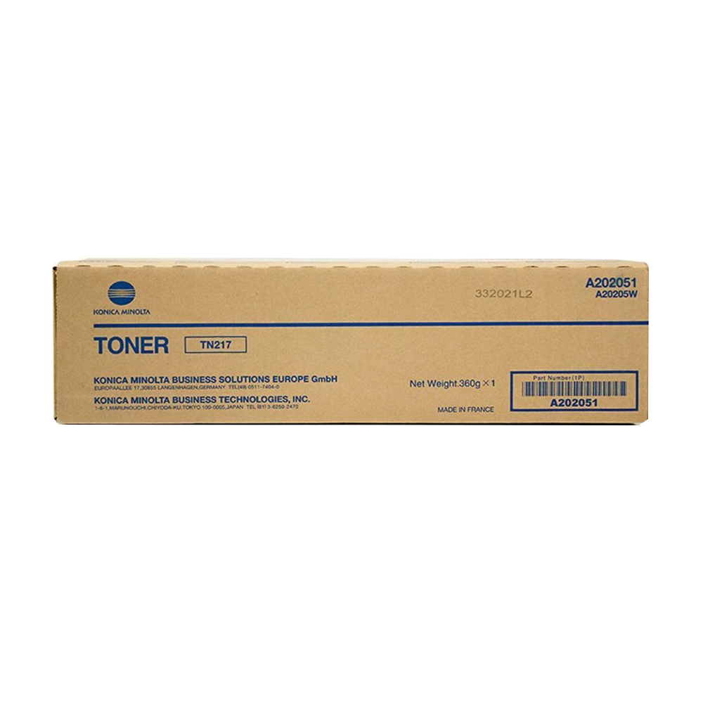 Minolta Toner TN-217, Bizhub, 223/283, 17,500 pages/5%