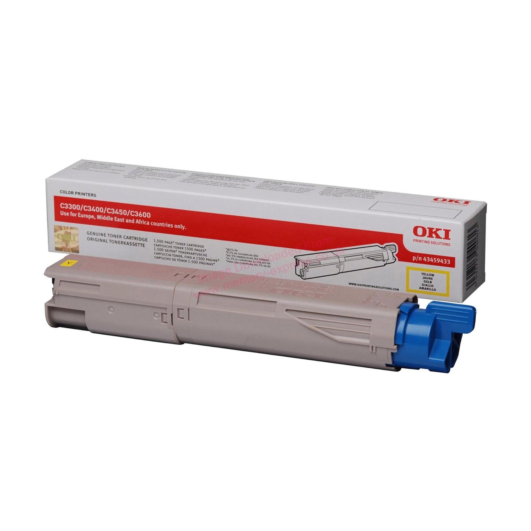 OKI Toner C3450, 1500 pages/5%, Yellow