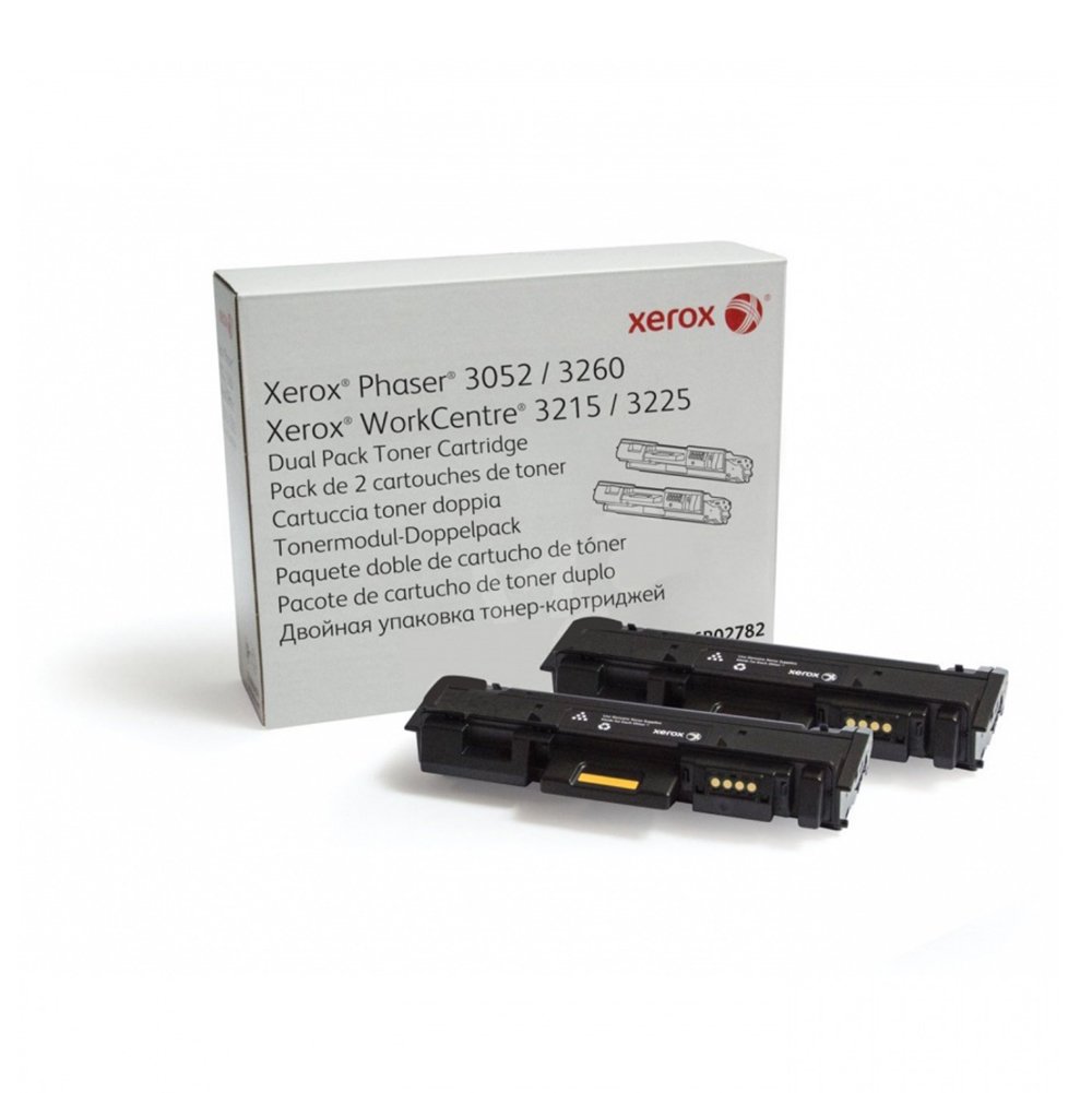 Xerox Toner 106R02782, WC3225, Dual Pack, 3000 pages/5%, Black