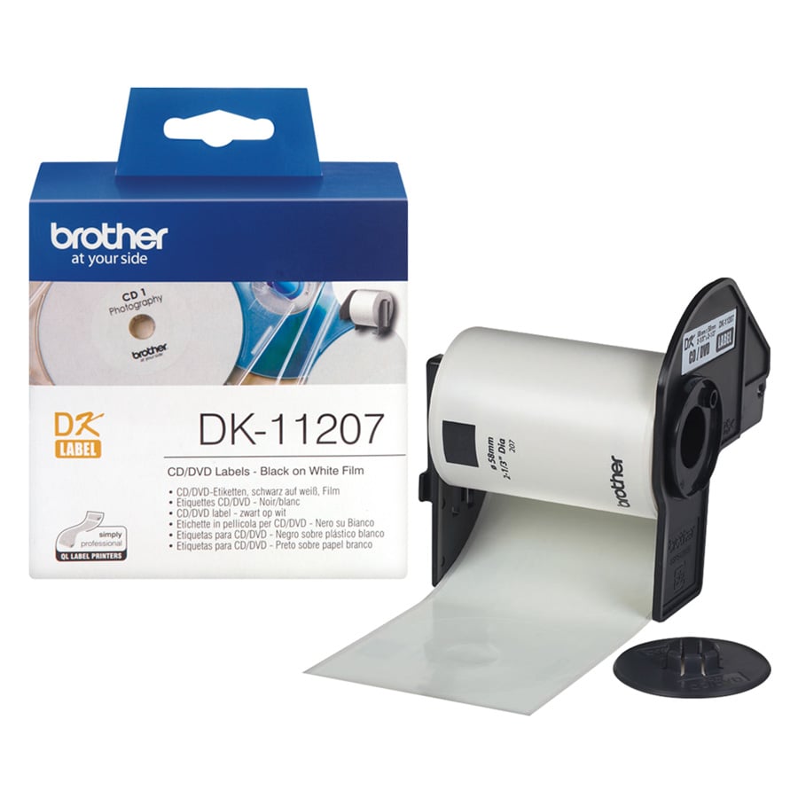 Brother Labels for CD/DVD, diameter 58 mm, 100 pieces