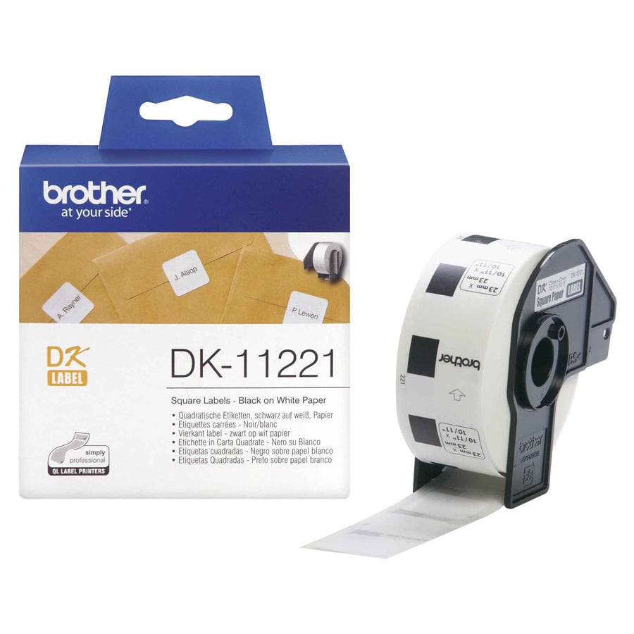 Brother Thermal printer labels, square, 23 x 23 mm, 1 000 pcs