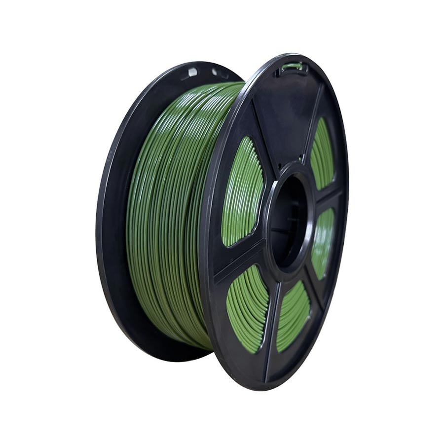 3D printer filament, PLA+, 1.75 mm, 1 kg, green
