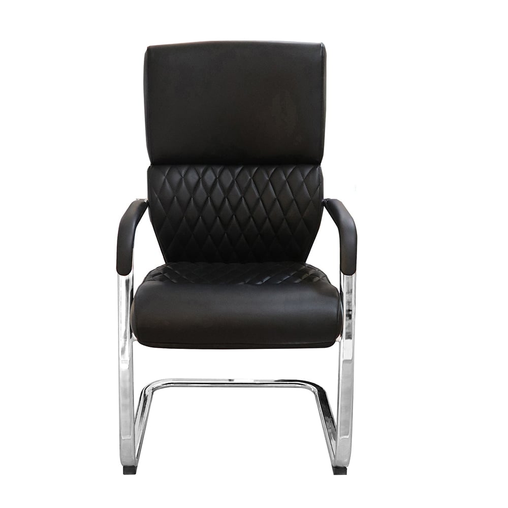 RFG Visitor chair GRANDE M, eco leather, black, 2 pieces per set