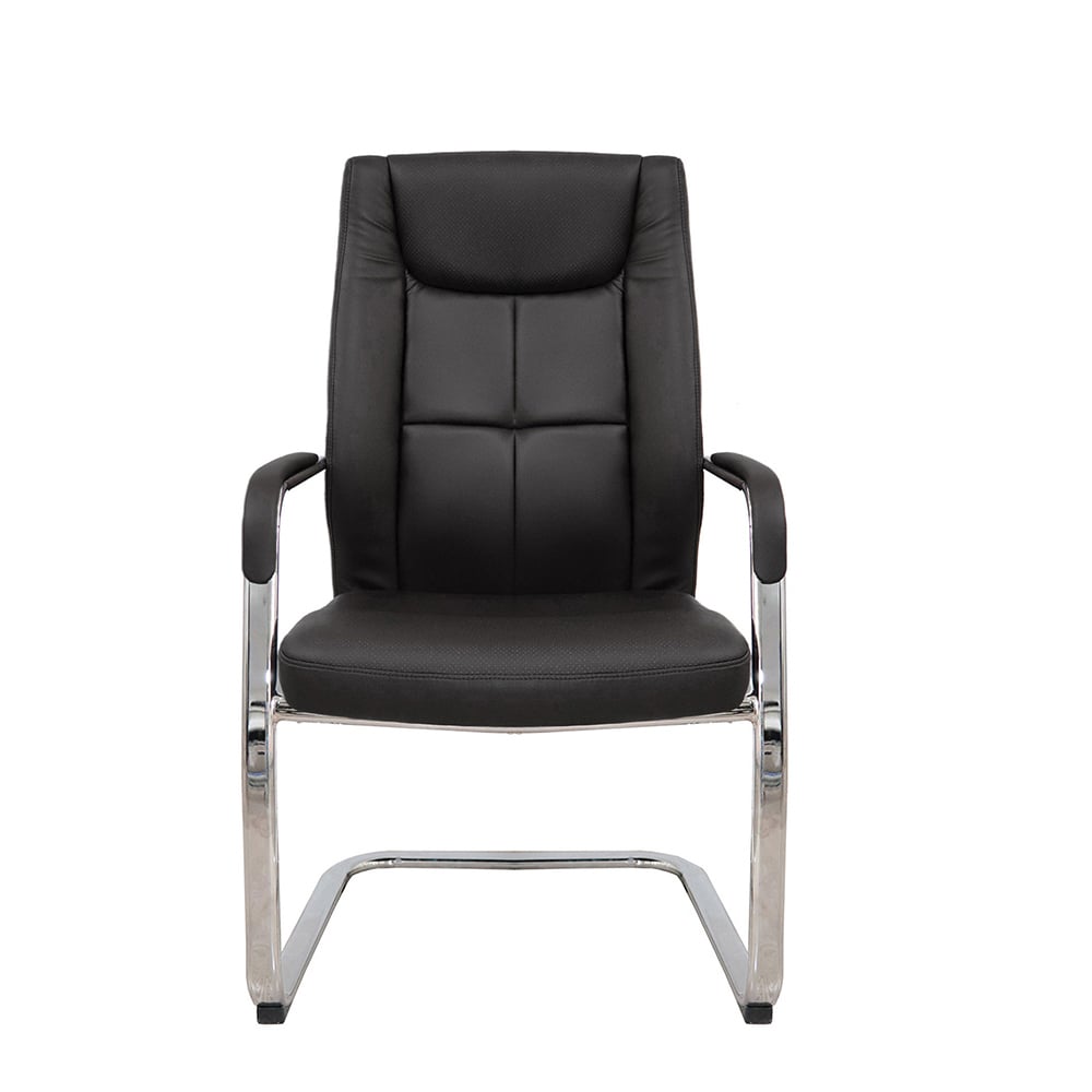 RFG Visitor chair BOGART M, eco leather, black, set of 2