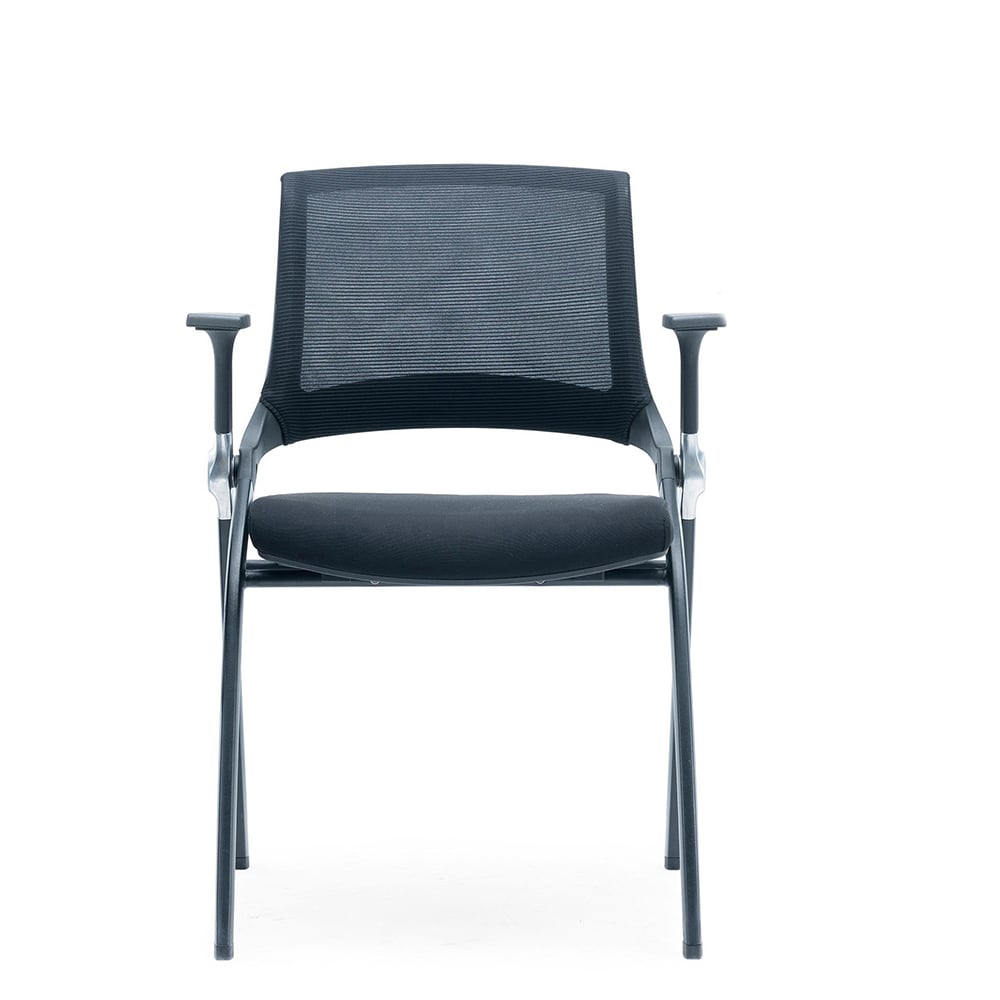 RFG Visitor Chair Swiss M, fabric and mesh, black seat, black backrest, set of 2