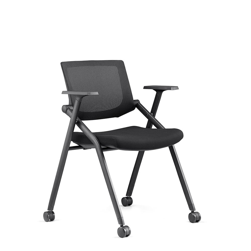 RFG Visitor Chair Shape M, fabric & mesh, black seat, black backrest, set of 2