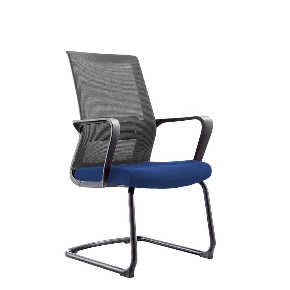 RFG Visitor chair Smart M, fabric and mesh, blue seat and gray backrest, set of 2 pcs