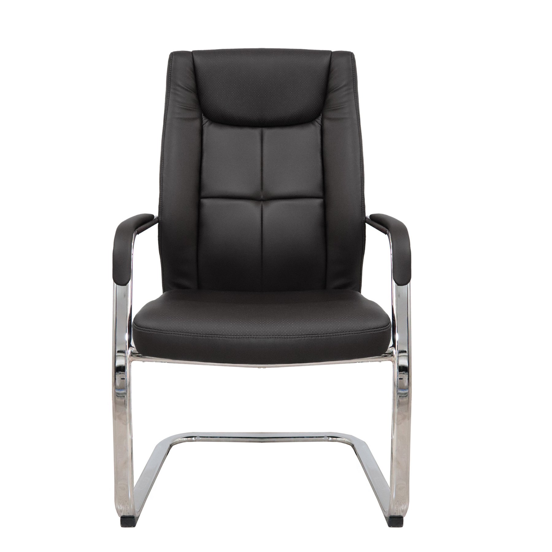 RFG Visitor chair BOGART M, eco-leather, black