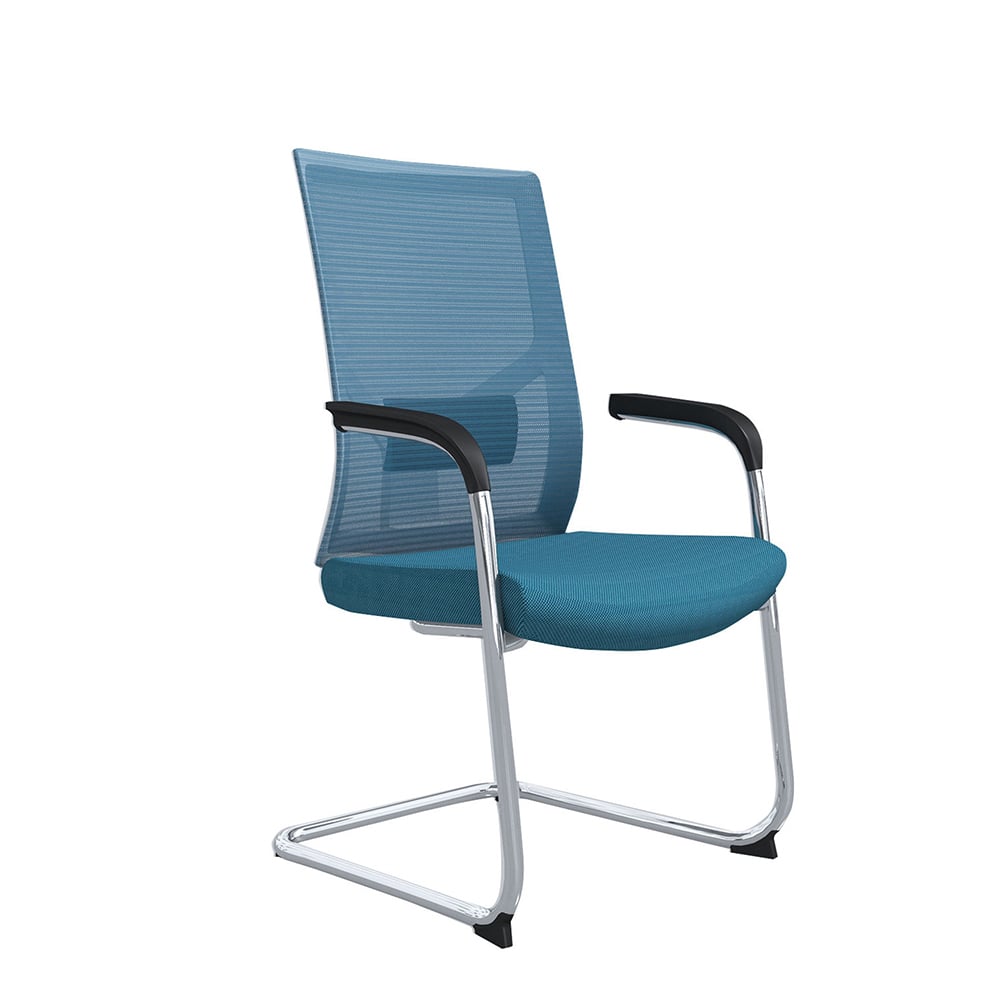 RFG Visitor Chair Snow M, light blue seat, light blue backrest, set of 2