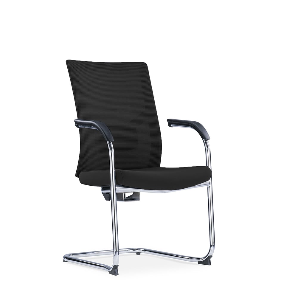 RFG Visitor chair Snow Black M, black seat, black back, 2 pieces