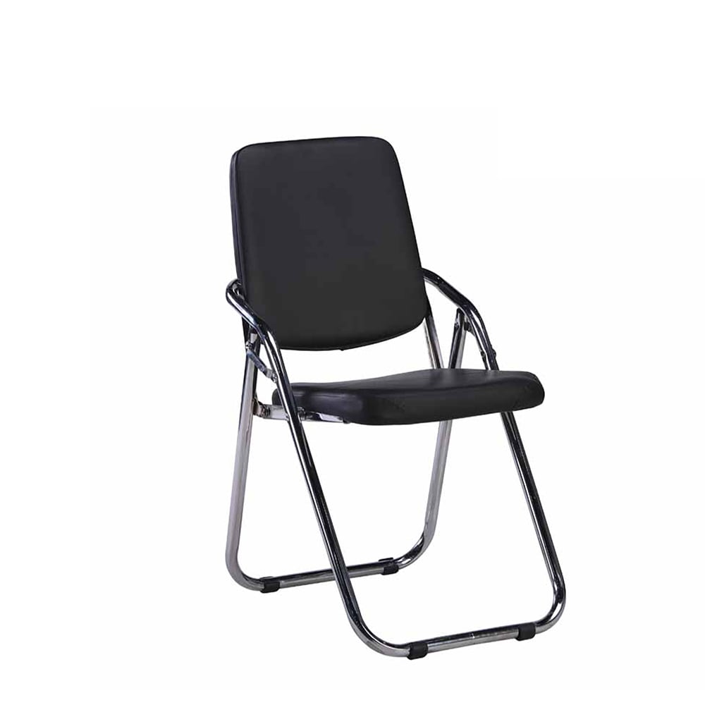 RFG Visitor Chair Fold, foldable, eco leather, black, set of 4 pcs